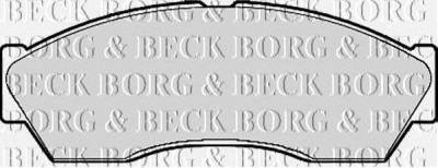 BORG & BECK bbp2118 -  Комплект тормозных колодок, дисковый тормоз